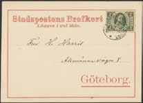 (é) 500:- Diverse och häften / Miscellaneous and booklets 441 444 Lokalpost / Local post 441K H1c Göteborgs stadspost, Kallelse till föreningsmöte datering och stpl 22.3.1888. Vackert objekt.