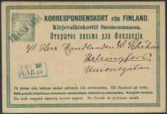 782 Finland, covers / Finland, försändelser 782 8 Penni Postal Stationary with rectangular canc. TRÄSKÄNDA, dated 27.10.73.