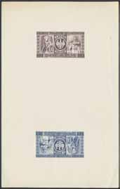 Thematic, Slania / Motiv, Slania 804 805 806 814 823 824 825 803P Part of the 1000th engraved stamp in violet 12 16 cm.