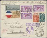 EUR 320 500:- 917 311a+n 1936 Air mail 50 fr, both the yellow green and the scarce dark green shade. Good copies. EUR 1220 1.