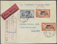 Scarce block 929v 930v on cover. * 1.500:- Collection 1849 1970 in two DAVO albums with stamp mounts.