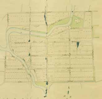 STADSKÄRNA ELLER CENTRUM? Kristinehamns stad har utvecklats över lång tid. Här är en kartbild över stadskärnan från 1853.