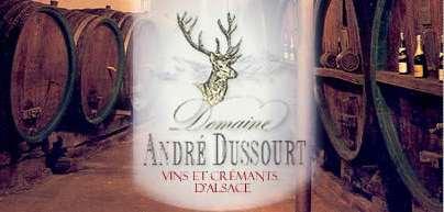 Under eftermiddagen går färden ett stycke norrut till Scherwiller, där besök skall göras på Domaine André Dussort. Det blir provning av sju Alsace-viner och en Cremant.
