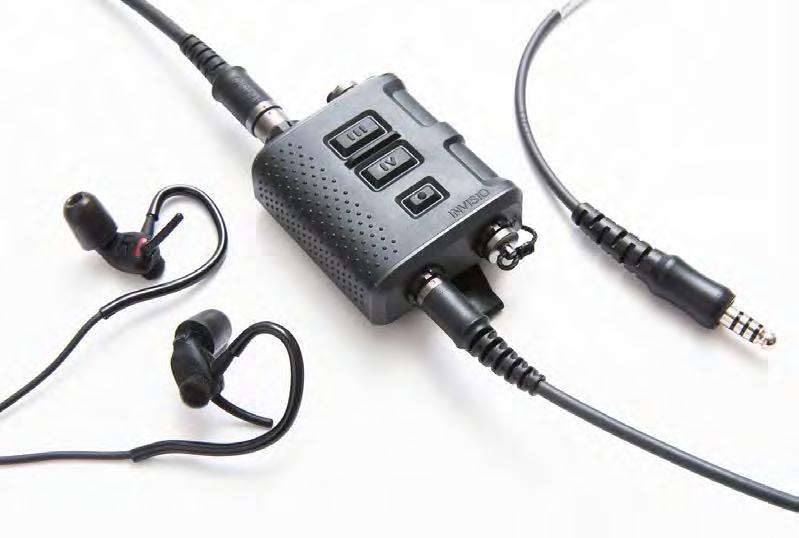 Så här fungerar INVISIOs lösning Tre grundläggande ljudvägar Nivåanpassat hörselskydd (ljud från omgivningen) 1. Mikrofonen detekterar och omvandlar ljud till en elektrisk signal. 2.