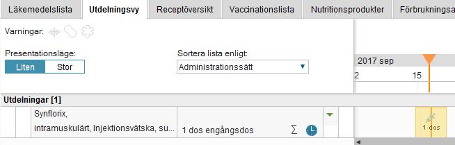 5(9) 4. Administrera vaccination Högerklicka på sprutsymbolen. Välj Administrera.