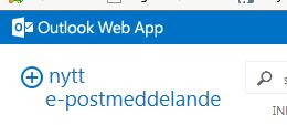 Kalla närstående via e-post i Outlook Web App (OWA) 4. Gå in i din e-post i inkorgen och klicka på nytt e-postmeddelande. 5. Klistra in länken till mötet, högerklicka och klistra in eller Ctrl + V. 6.