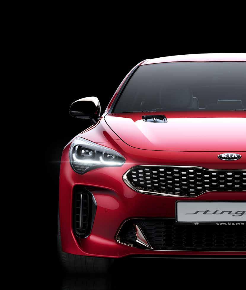 kia.com Premiär för helt nya Kia Stinger Nu lanserar vi det ultimata beviset på vad Kias ingenjörer och designers kan åstadkomma. Med en acceleration från 0 100 på 4.