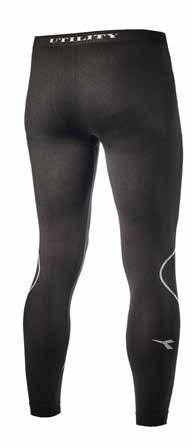 Polypropen - 5% Elastan col.80013 nero negro svart Pantalone unisex senza cuciture.