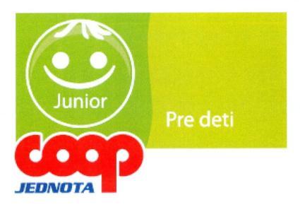 (591) sýtozelená, svetlozelená, červená, modrá, biela (732) COOP Jednota Slovensko, spotrebné družstvo, Bajkalská 25, 827 18 Bratislava, (732) KLEMBER a SPOL, s. r. o.