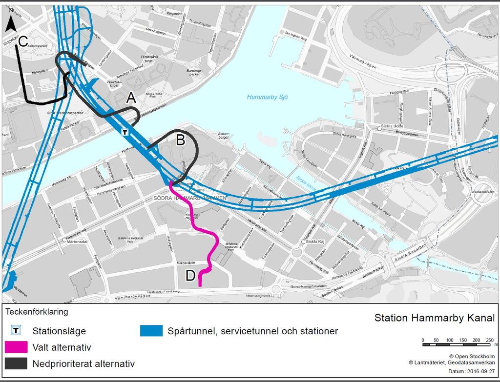 Under perioden september 2015 till augusti 2016 har det pågått undersökningar för att finns lämpliga lokaliseringar.