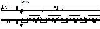 Ett andra tema i trion övervinner i början taktstreckets tyranni med en frasering som vore det tretakt: Scherzodelen återkommer och avslutar satsen.