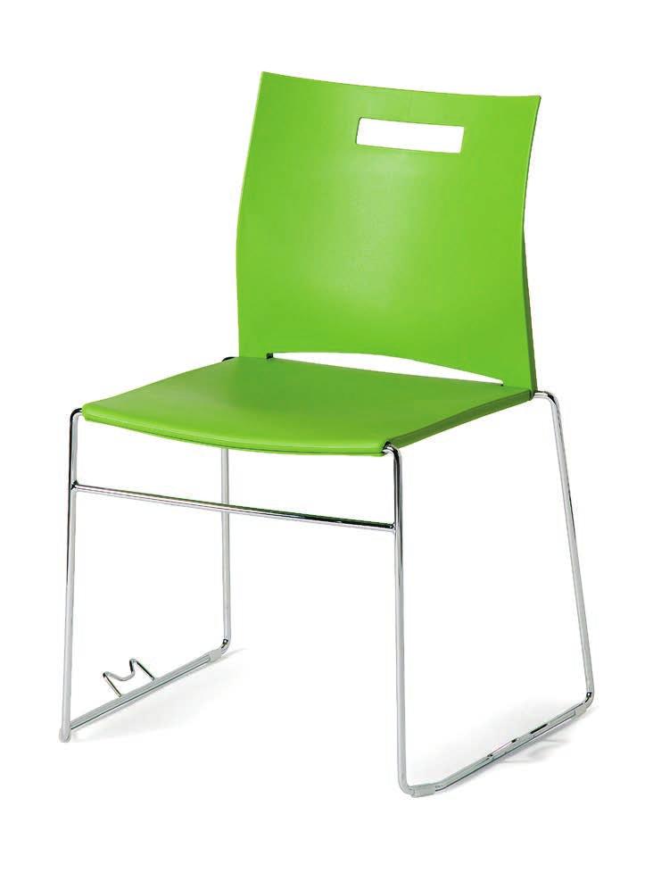 K108399 Vit 820 x 600 x 510 450 K108400 Unite stol är en läcker kopplings- och stapelbar