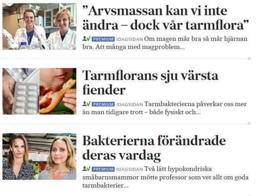 Svenska Dagbladet : Tarmen och hjärnan Selektionstryck