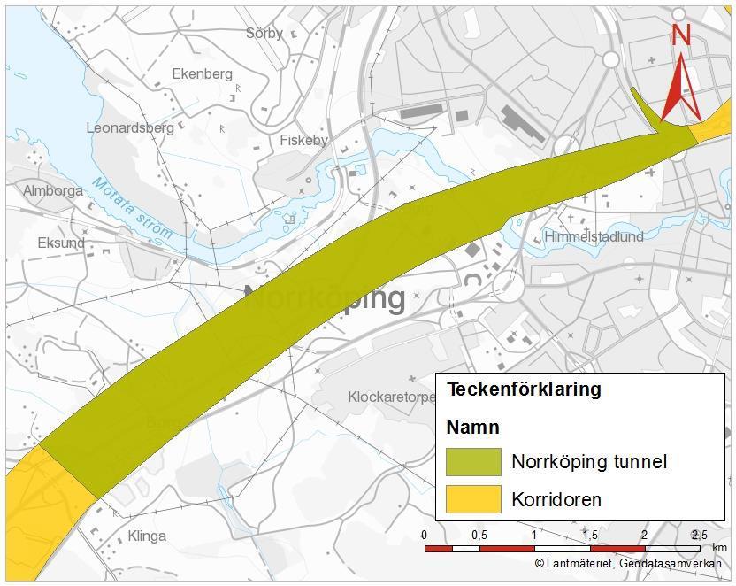 Entreprenad Norsholm, anläggning Entreprenaden sträcker sig från strax utanför Norrköpingstunneln och fram till stadsgränsen i Linköping och är cirka 29 km lång.