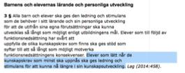 begåvning (Skolverket, 2015) Högpresterande WPPSI / WISC