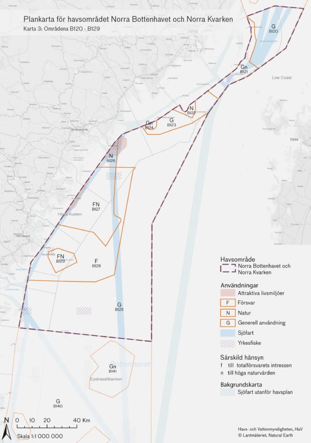 Norra Bottenhavet och Norra Kvarken Sjöfartspassage genom Norra