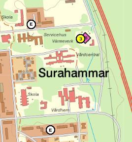 Figur 6: Bild från Länsstyrelsens WebbGIS, databasen för potentiellt förorenade områden samt miljöfarlig verksamhet. Markradon Mätning av markradon har inte utförts.