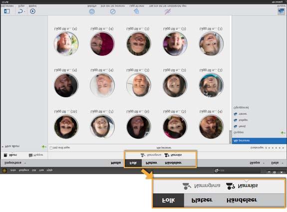 Testa senaste Photoshop Elements Utforska Elements-produkter Med hjälp av den avancerade tekniken för igenkänning av ansikten i Elements Organizer kan du namnge och ordna personerna på dina foton.