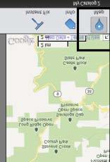 Så här visar du den exakta platsen på en karta: Välj ett foto eller ett videoklipp och klicka på Karta för att visa kartpanelen.