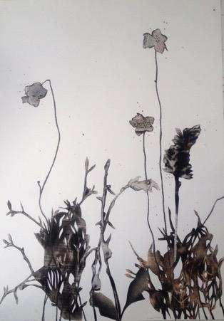 By enlarging the plants, she invites the viewer to enter fully into