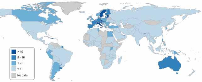 la: The world of organic agriculture Statistics & emerging trends 2017 FIGUR 10.