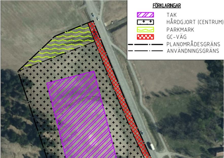 Figur 4. Framtida markanvändning inom utredningsområdet.