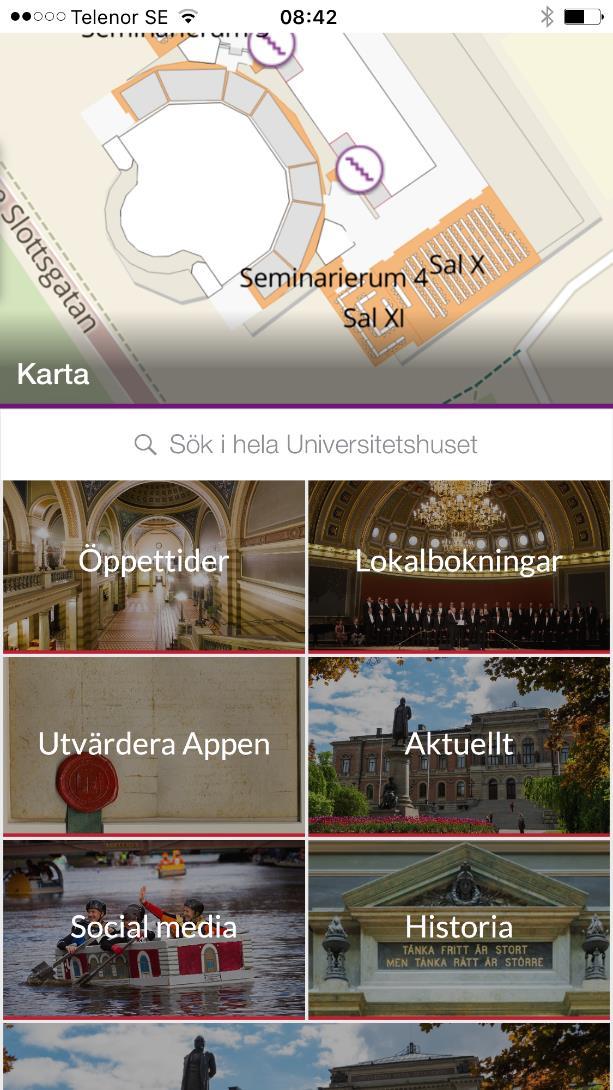 Universitetshuset APP Liknande funktioner BMC + mer avancerad