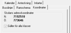 Skulle det vara så att en viss årskurs eller klass i skolan inte slutar 14:00 utan 14:30 är det enklaste sättet att först göra inställningen så att alla i skolan slutar 14:00 och därefter gå till