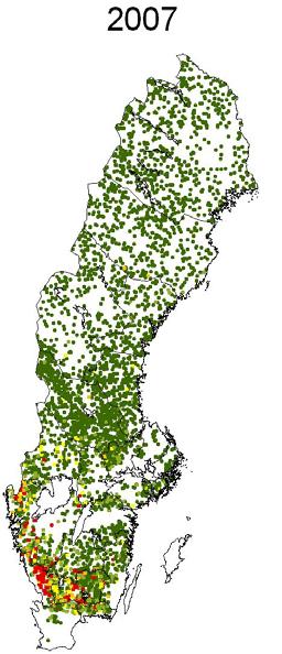 Övervakning av luftföroreningar i Östergötlands län.