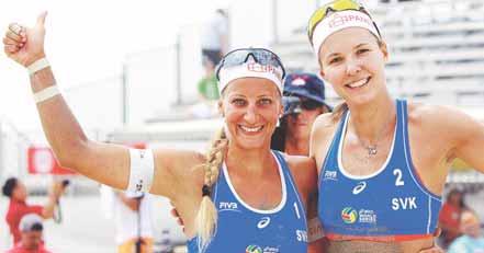 3. KOLO - ŠTVRŤFINÁLE: Bawdenová-Clancyová (Aus.) 2:0 (15, 18). SEMIFINÁLE: Walshová-Rossová (USA)0:2 (-14, -16). O 3. MIESTO: Fernandezová-Baquerizová 2:1 (19, -12, 13).