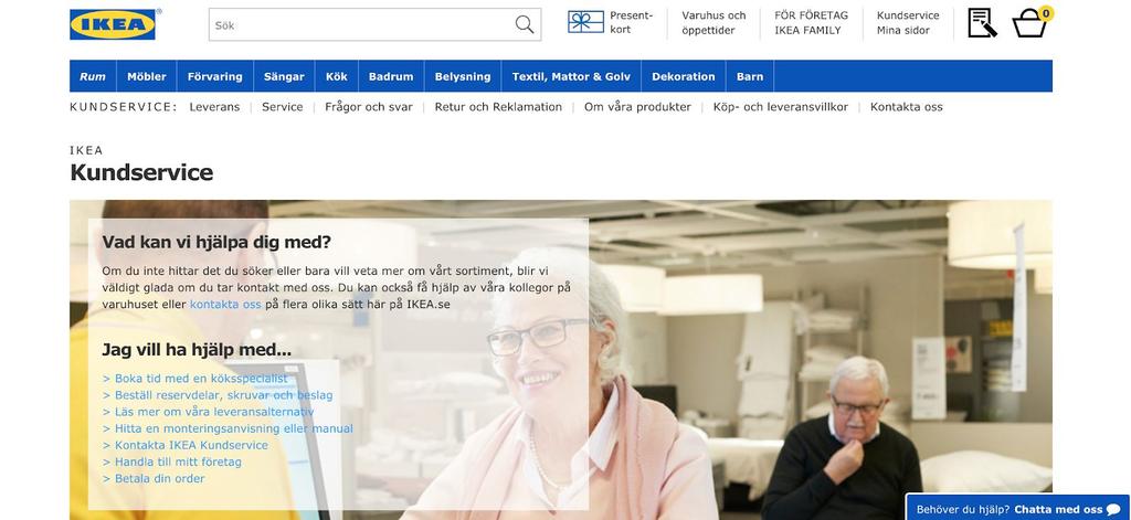 webbplatser IKEA:s svenska
