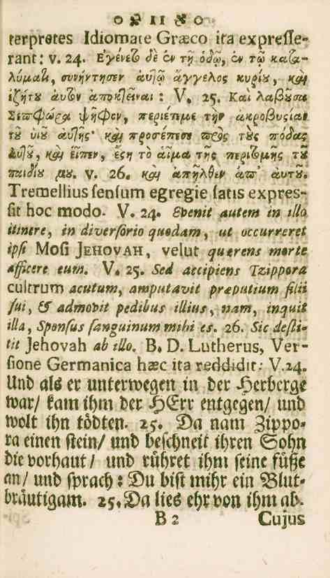 11 rerpretes Idiomale Grsco ira exprellerant: V. 24. ÉytvtZ /c c*> t>? <><?<», c# s«*«(#- -huiicttt, evvij/tfjtrey «t;/» ctyysaos Kvptis, Kcfj itytii at^» cttiviijmui : V» 25. Ka< Åaftiiott Zi?