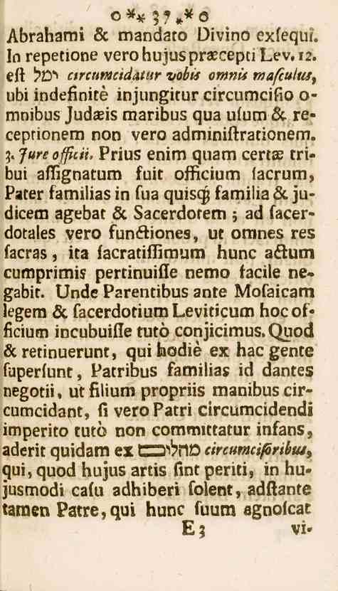 37 Abraham! & mandato Divino exfequir. In repetione verohujuspraecepiilev. 12. eft!