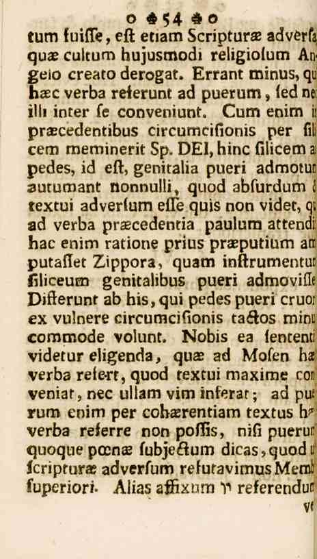 54 tum uifle, ett etlam Scriptura advérfa quae cultum hujusmodi religiolum An geio creato derogat. Errant minus, qu haec verba reierunt ad puerum, led ne ill, inter fe conveniunt.