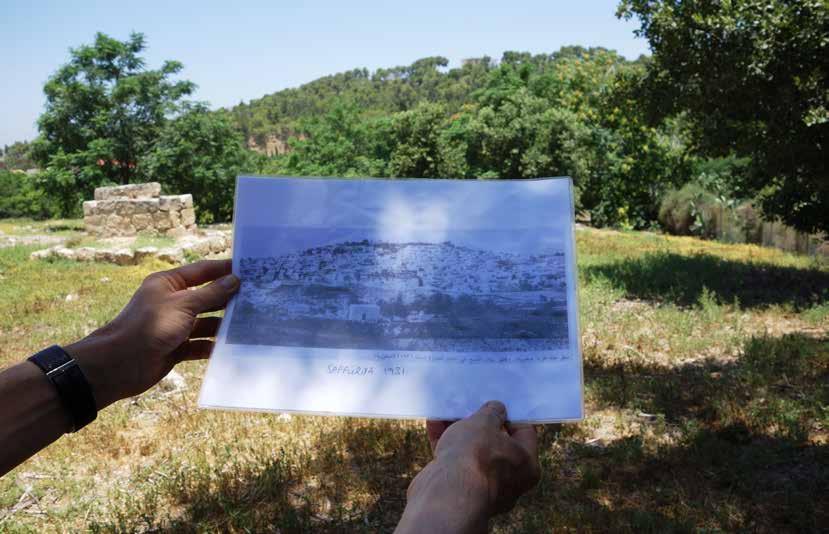 Den försvunna byn Saffourieh. Foto: Grace Lile. Palestinian Society.