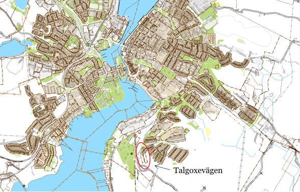 1 Objekt På uppdrag av Härnösands kommun har Sweco Civil AB utfört en detaljerad geoteknisk undersökning för framtagande av bygghandling för förlängning av Talgoxevägen som är beläget i villaområdet