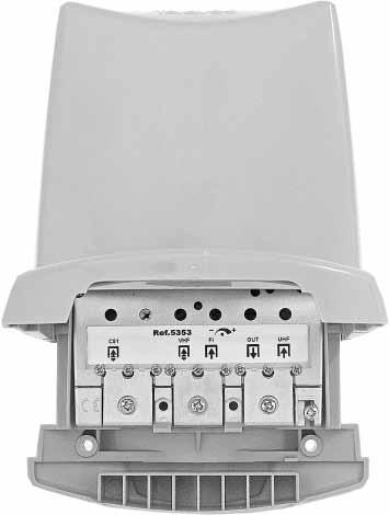 +VHF+SAT K 59+UHF +VHF+SAT VHF (db) 1,5 18 1 1,5 1,5 1,5 UHF (db) 29 29 28+28 33 K51-53 / 5 30 K51 / 5 30 K59 / 5 SAT (db) 2 2 2 2 2 Utnivå UHF1+UHF2 (dbµv) 105 105 105 113 K51-53 113 K51 113 K59