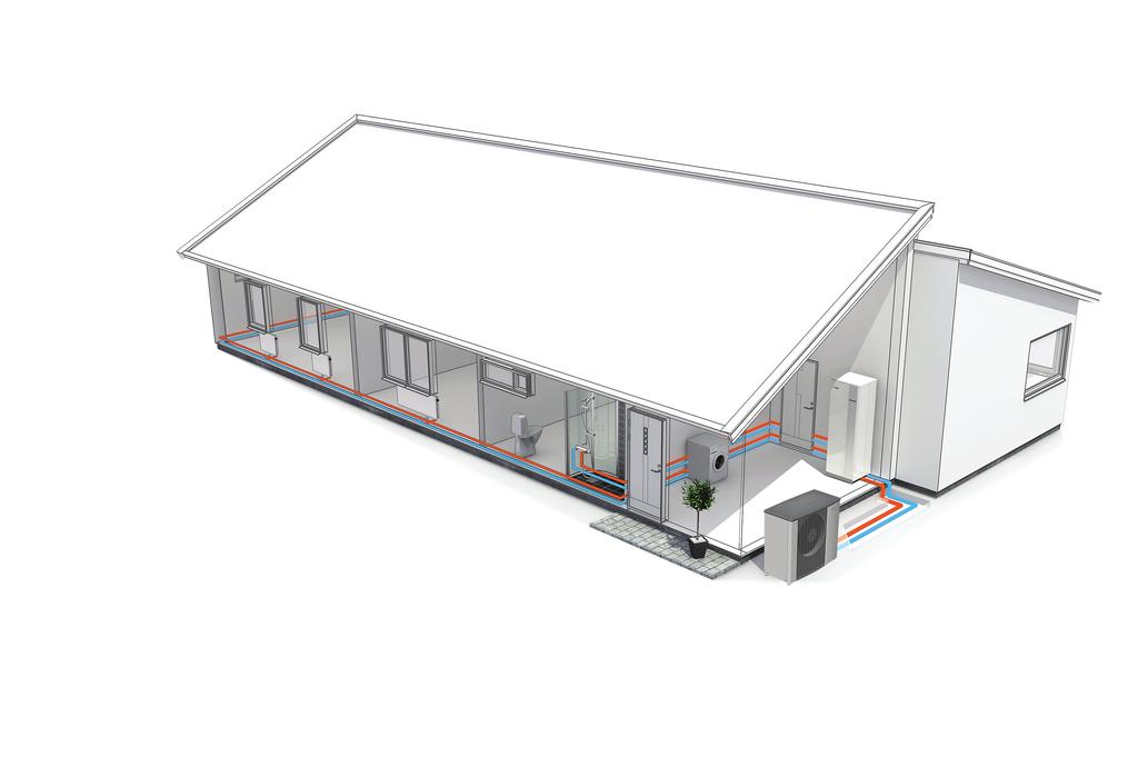 Så här fungerar NIBE VVM225 Installationsprincip VVM225 består av varmvattenberedare med laddslinga, expansionskärl, säkerhetsventiler, påfyllningsventil, elpatron, cirkulationspump och styrsystem.