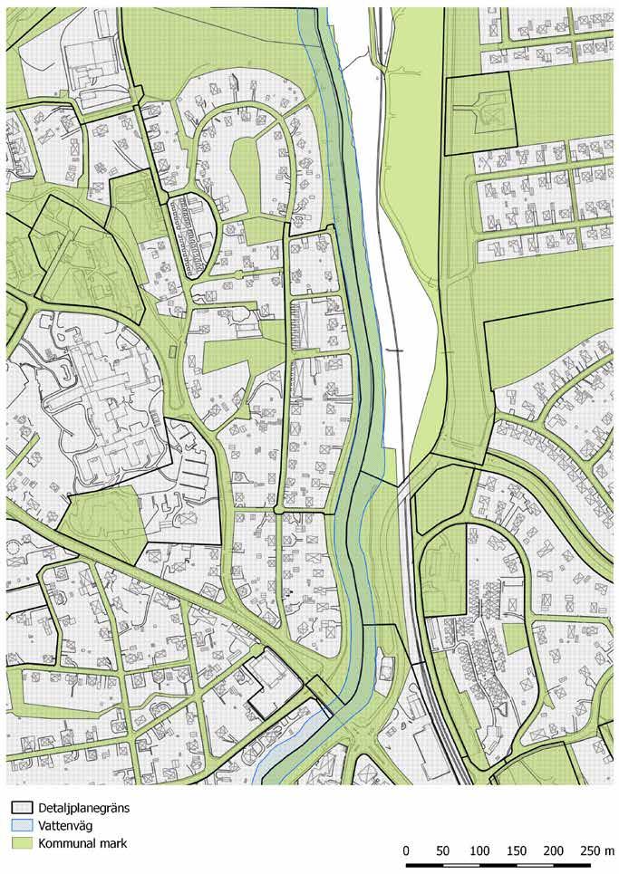 Hagaberg Åstigen Bottenån Prästbron Kommunalt förvaltad vattenyta Ovan: