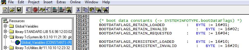 Denna byte indikerar status på boot data efter laddande av den.