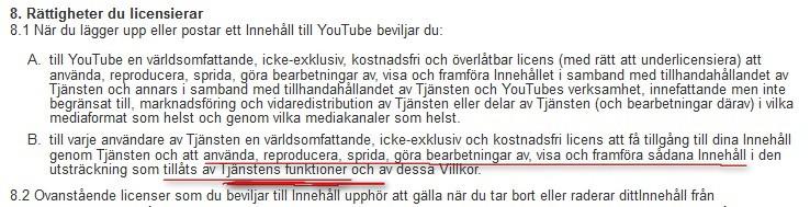 C-466/12 Svensson m.fl. Annan teknik? Ok att överföringen riktar sig till samma allmänhet (samtycke krävs) Överföringen måste rikta sig till en annan (ny) allmänhet t.ex. åtkomstbegränsningar?