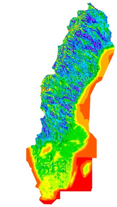 GIS i projektet Delprojekt 1: Djupkurvor från n SGU (0-30 m, 0-35 m, 0-40 m).