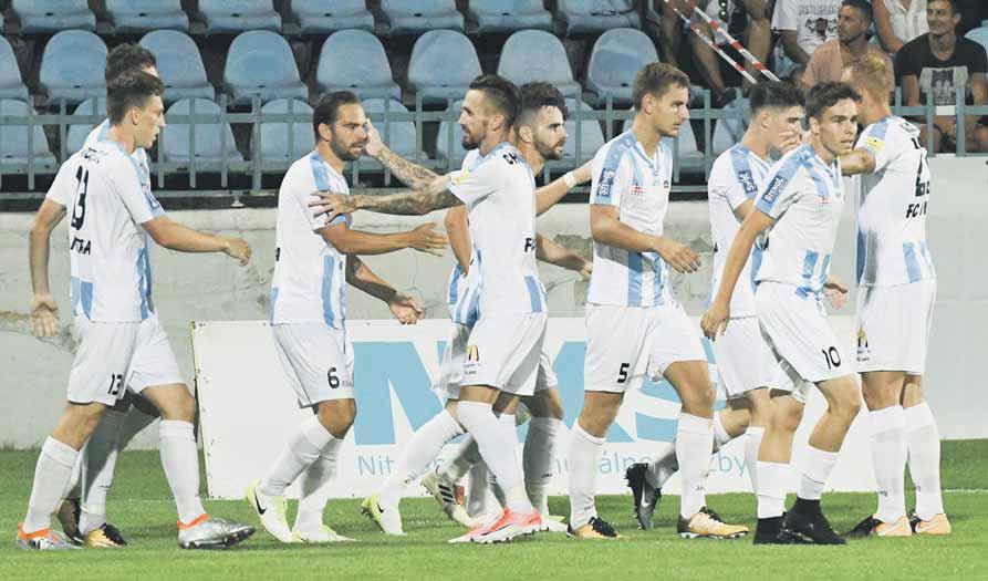 NAŠA LIGA 6. KOLO Nitrianska futbalová radosť má ďalšie pokračovanie: mužstvo FC pred najvyššou návštevou kola vyhralo piaty zápas v sezóne.