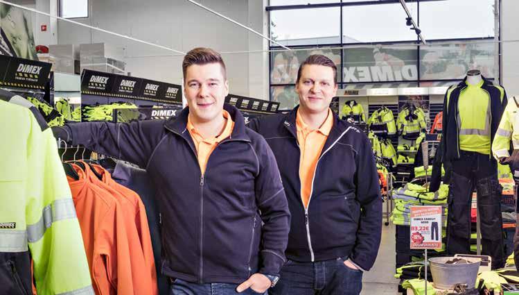 ÅRETS NYFÖRETAGARE 2017 Kompisarna grundade en kundvänlig butik för arbetsutrustning Teemu Takku och Simo Sutinen grundade 2014 Duunivaruste Oy, som säljer arbetskläder och arbetsutrustning.