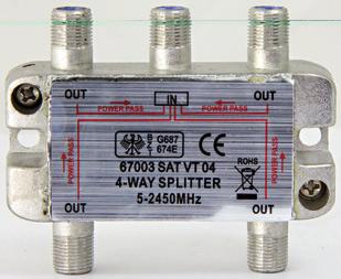 TPD-4AP, 4-vägs, 4x DC-pass 5 2450 MHz 631 41 05 60 001 07