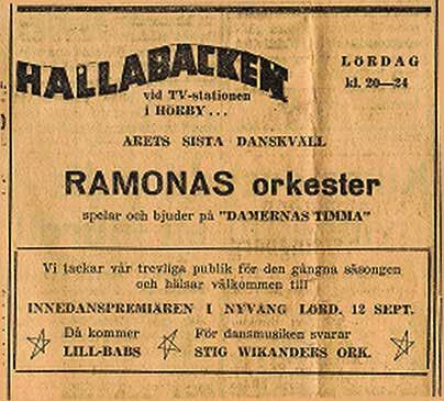 Minnen från Hallabacken 1943 Erinrade av Greta F Ohlsson, Huggelseke och nedtecknade av Stefan Andersson Biljett. Lånad från gammalstorp.