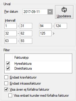 Då får fakturan det bokföringsdatum som är öppet. Stänger perioder gör man under Meny->Inställningar->Alternativ->Generella. Stängning av period samordnas med stängning av period i ekonomisystemet.