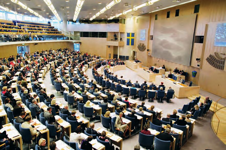 پارلمان سویدن )Riksdag( عکس از: ملکر دالستراند Dahlstrand( )Melker 6.