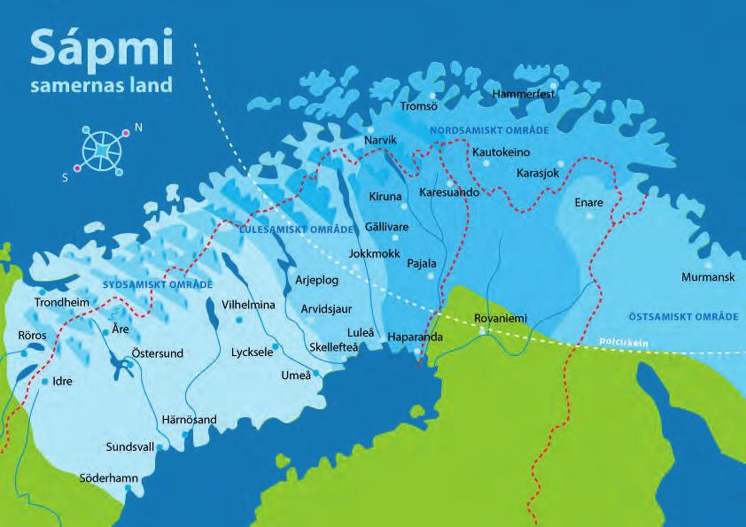 س اپ م ی -)Sápmi( ک ش ور س ام ی ه ا سامی ها در چهار کشور زندگی میکنند روسیه فنلند ناروی و سویدن.