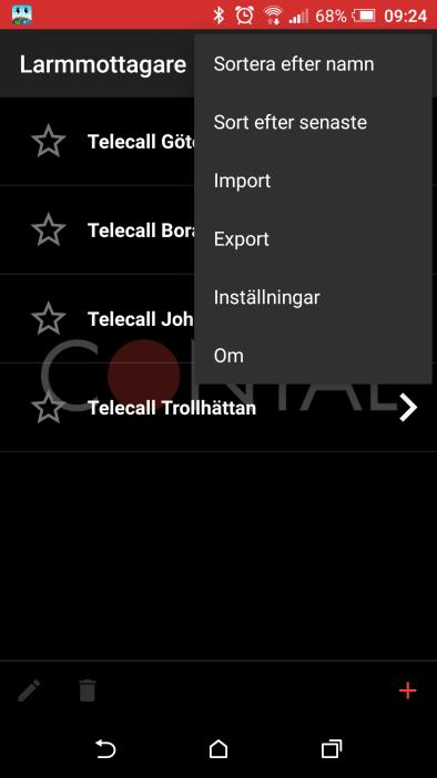 Per-Martin Hedström Version: 1.1 Datum: 2017-01-11 11 (26) 2.3 TeleCall Remote Applikation inställningar 2.3.1 Installation Android Ladda ner appen TeleCall Remote från Google play.